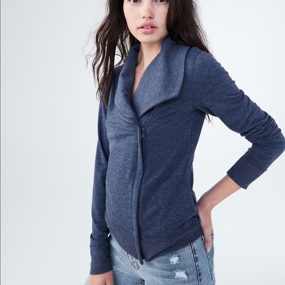 Dark Blue Athletic Jacket - Picture 5 of 8